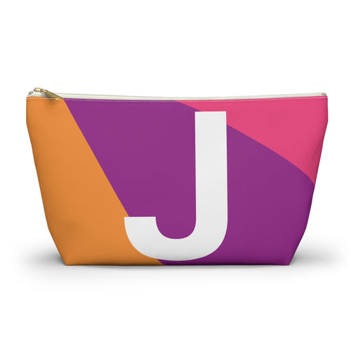 Colorblock Accessory Pouch — Monogram J T-Bottom Cosmetic Bag