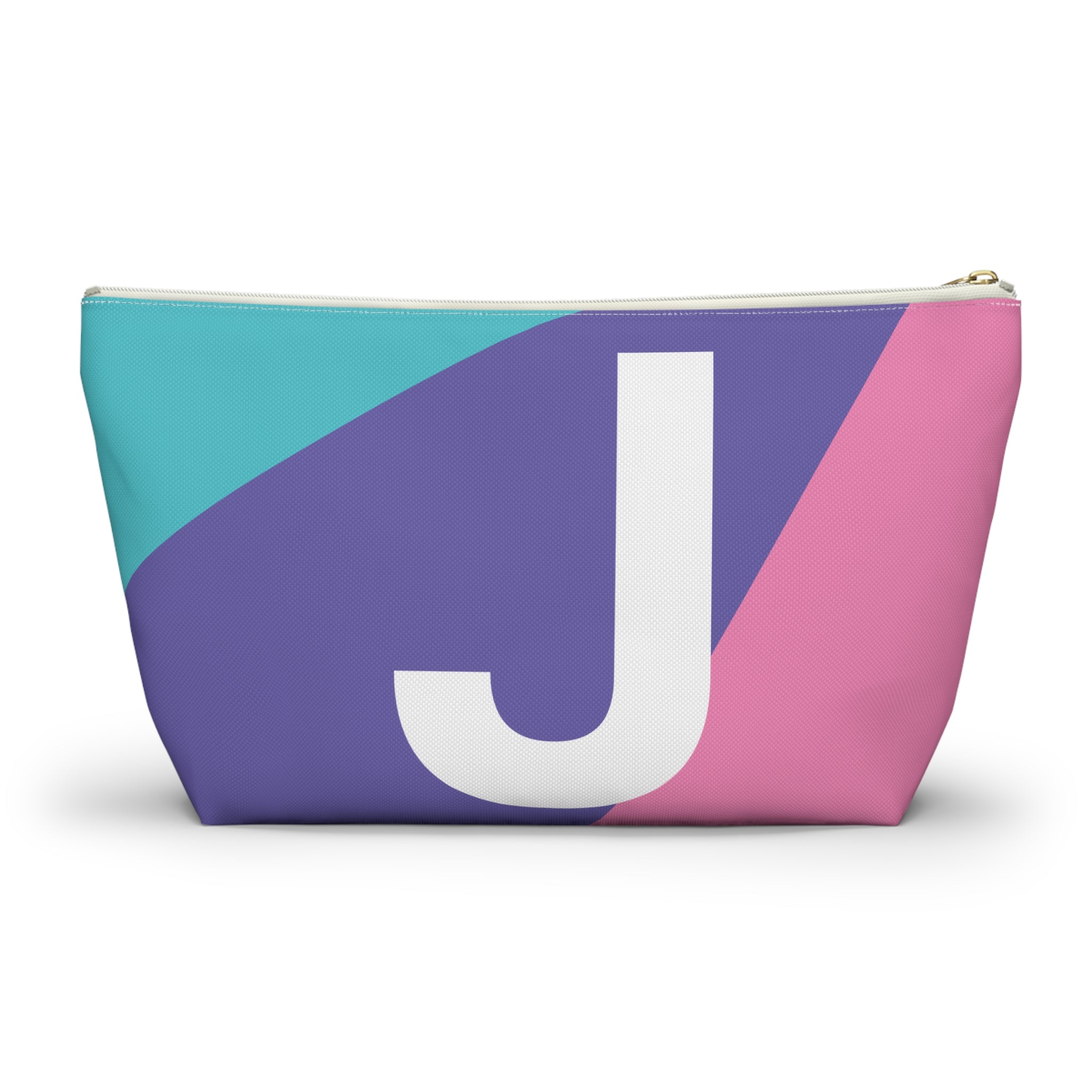 Colorblock Accessory Pouch — Monogram J T-Bottom Cosmetic Bag