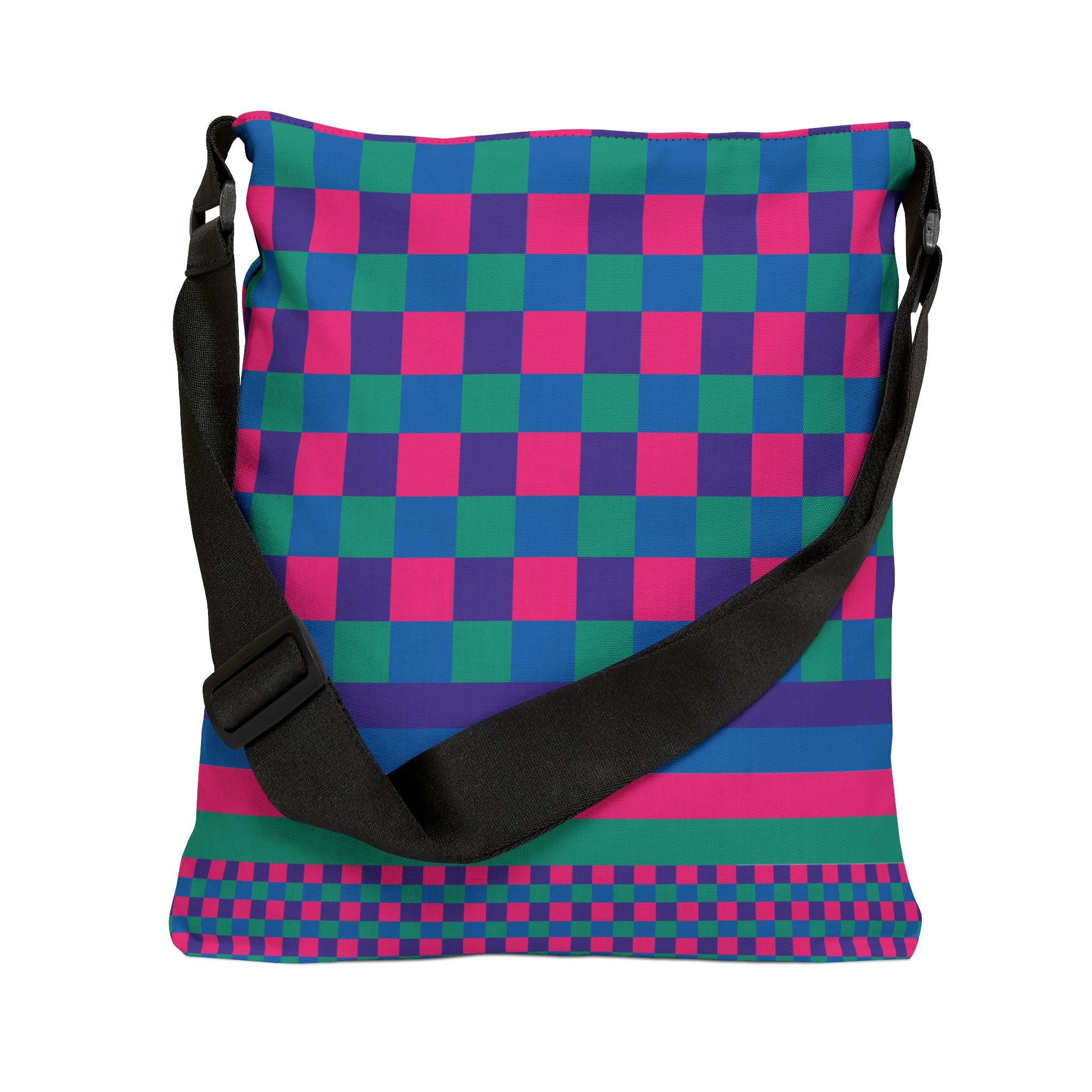 Colorblock Geometric Tote Bag