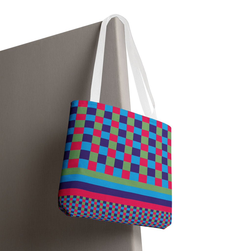 Colorblock Tote Bag