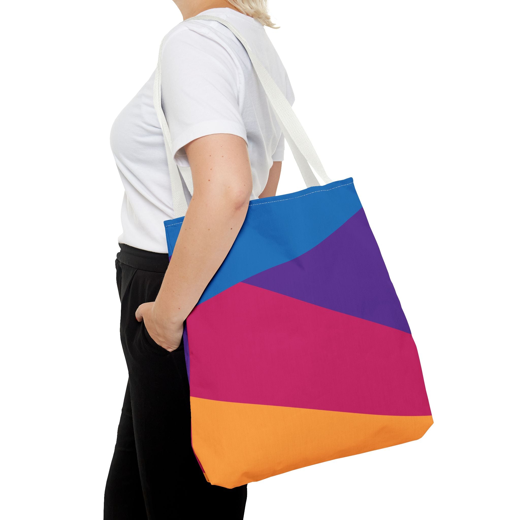 Colorblock Tote Bag