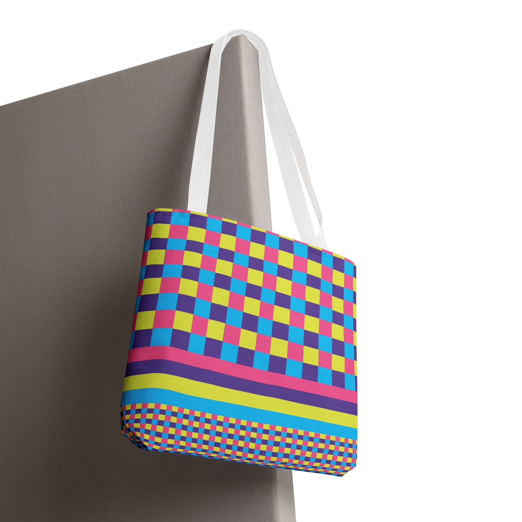 Colorblock Tote Bag