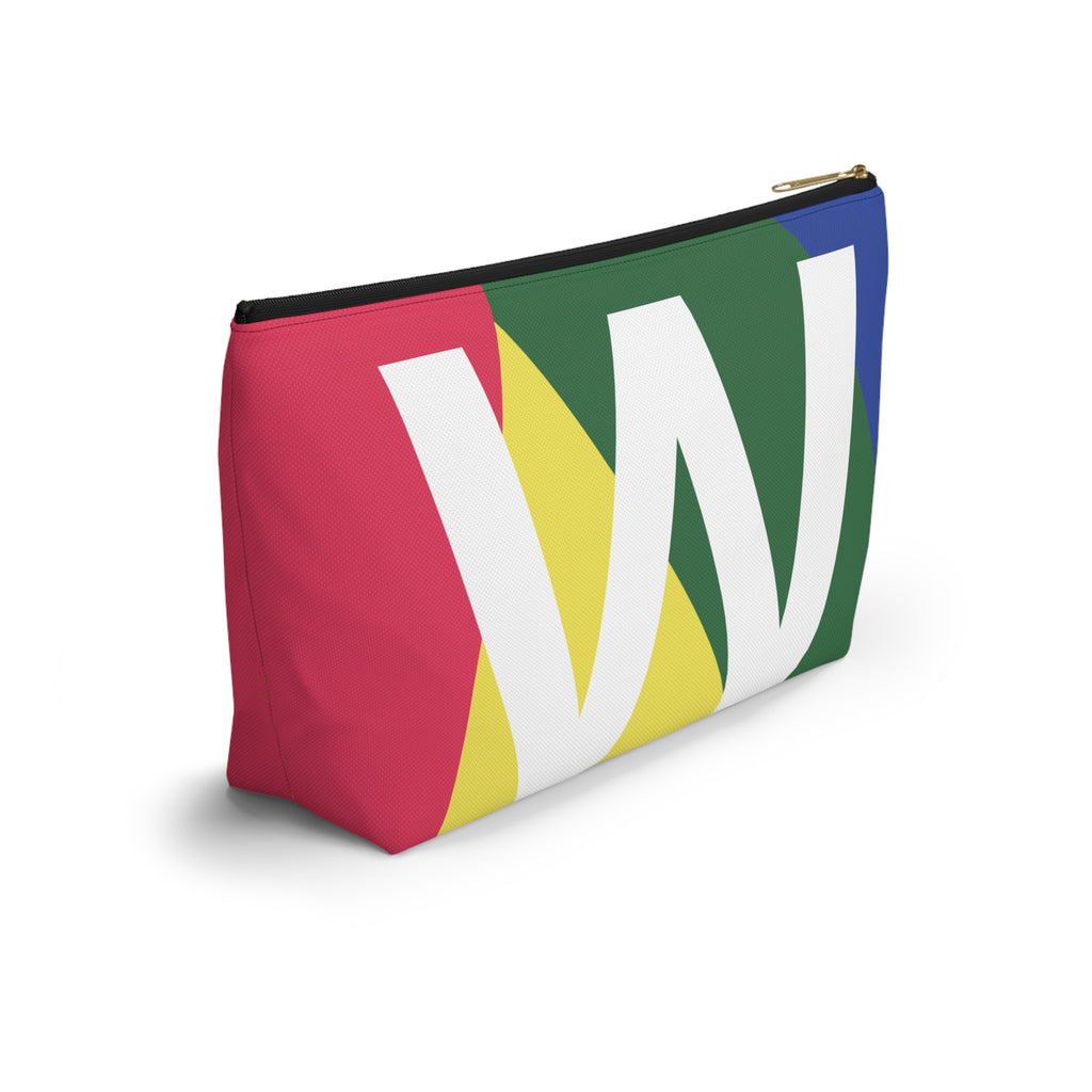 Colorblock Accessory Pouch — Monogram W T-Bottom Cosmetic Bag