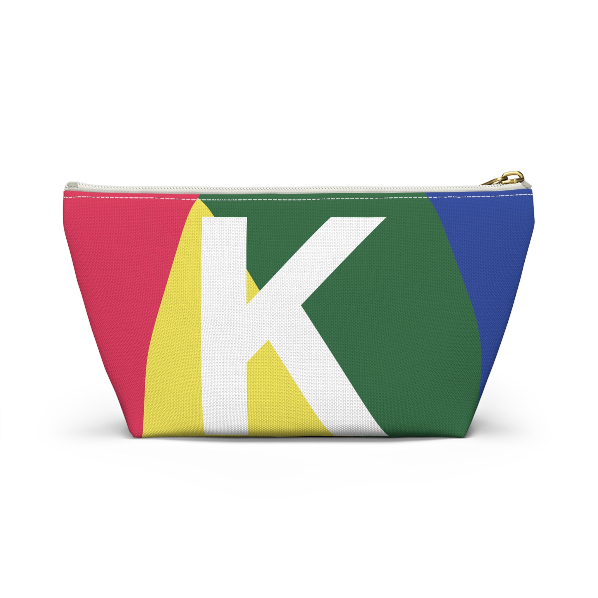 Colorblock Accessory Pouch — Monogram K T-Bottom Cosmetic Bag