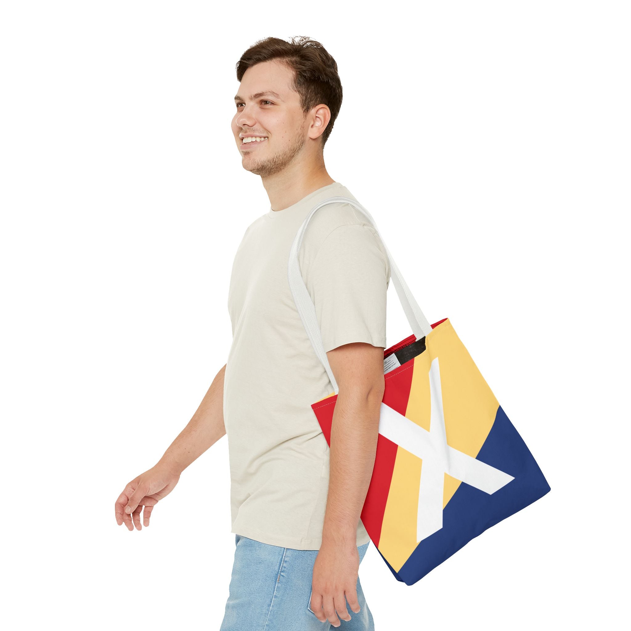 Monogram 'X' Colorblock Tote Bag — Personalized Initial X Shoulder Tote