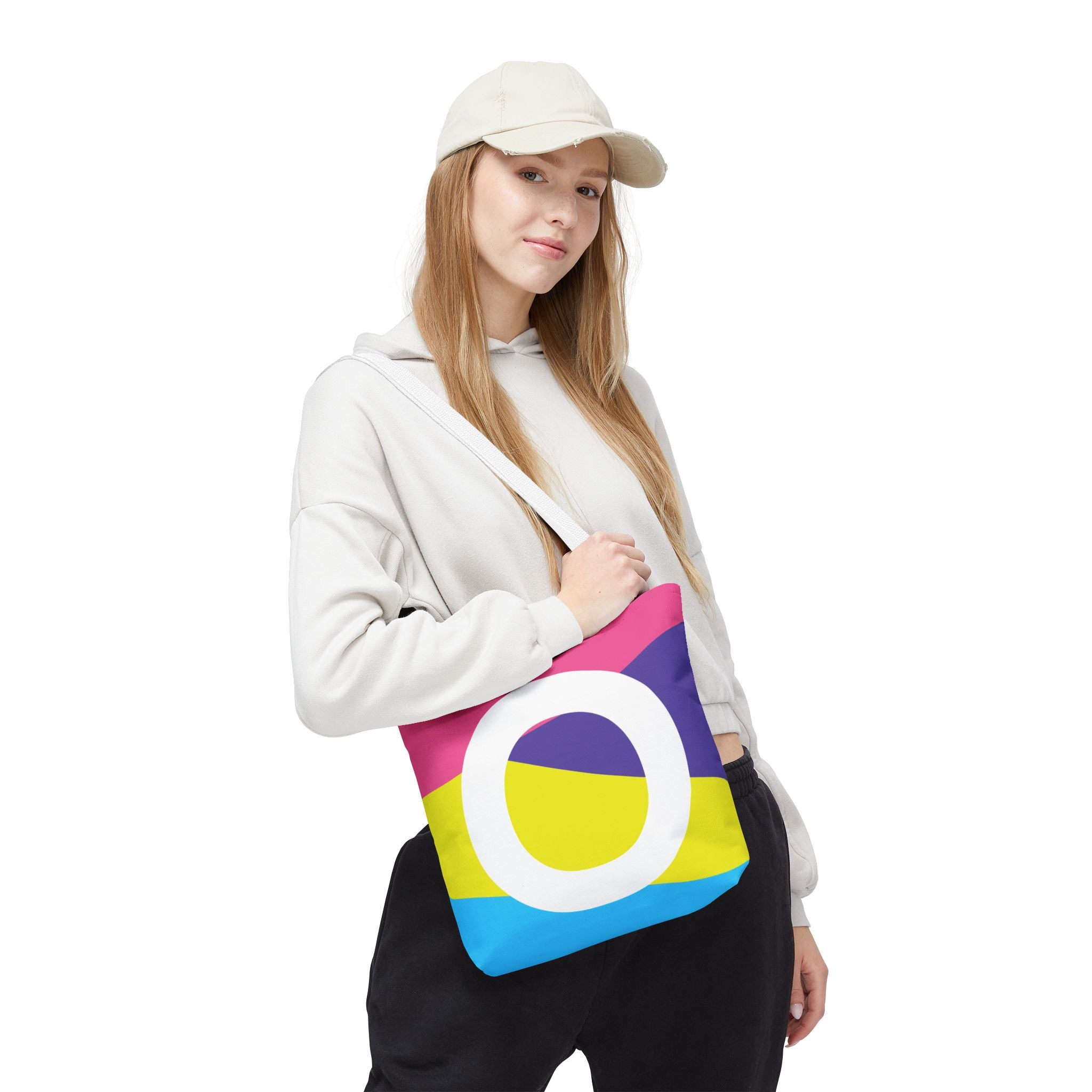 Monogram 'O' Colorblock Tote Bag — Personalized Initial O Shoulder Tote