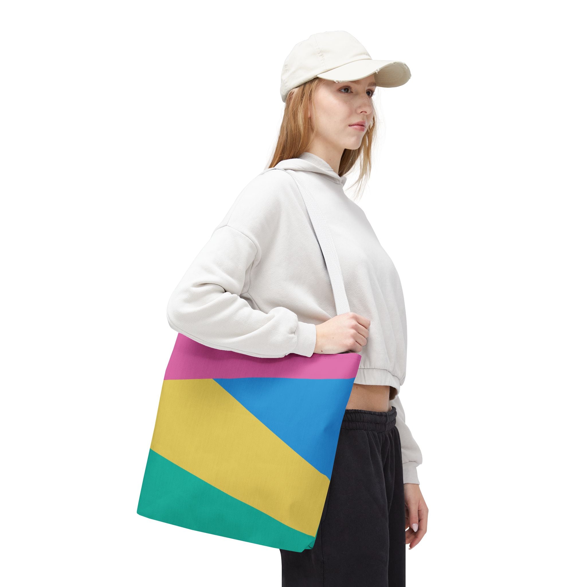 Colorblock Tote Bag