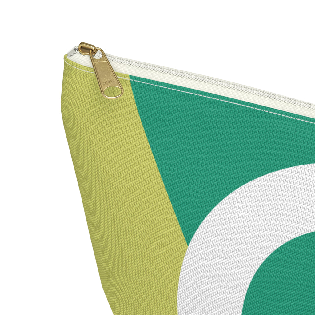 Initials Colorblock Accessory Pouch — Monogram G T-Bottom Cosmetic Bag