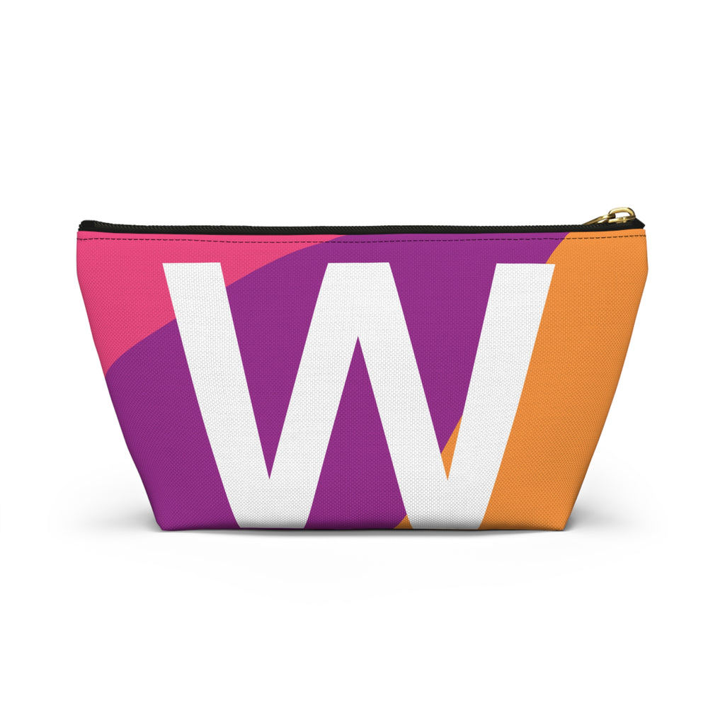 Colorblock Accessory Pouch — Monogram W T-Bottom Cosmetic Bag