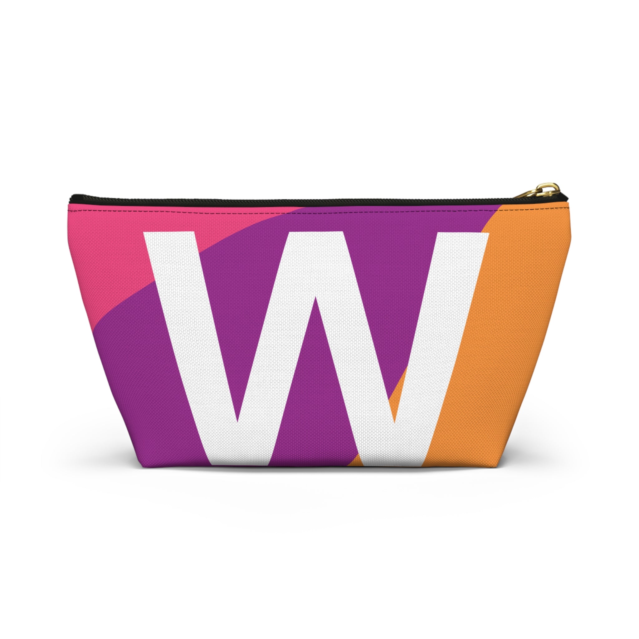 Colorblock Accessory Pouch — Monogram W T-Bottom Cosmetic Bag