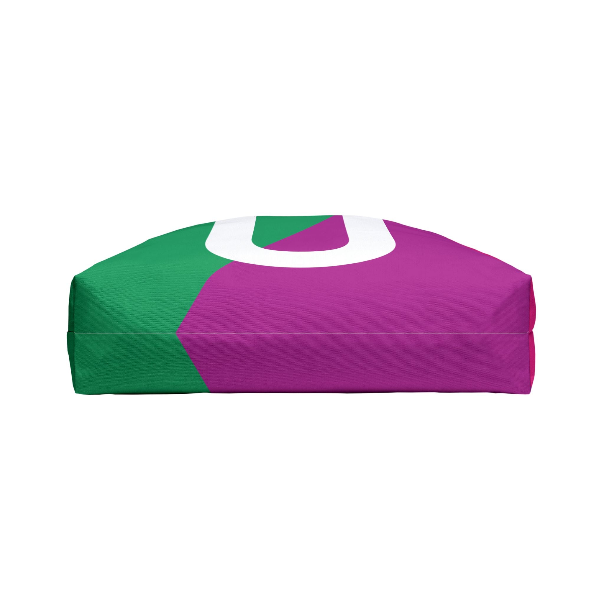 Personalized 'U' Colorblock Tote Bag — Monogram Weekender Tote