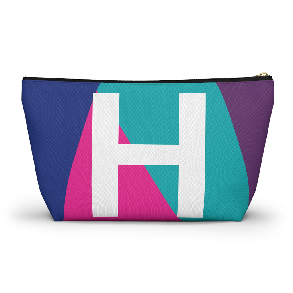 Colorblock Accessory Pouch — Monogram H T-Bottom Cosmetic Bag