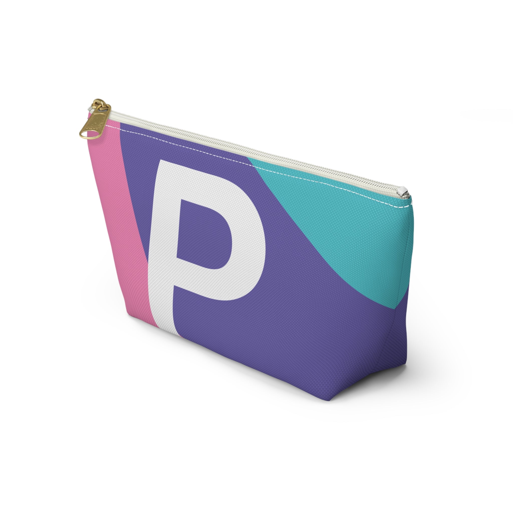 Colorblock Accessory Pouch — Monogram P T-Bottom Cosmetic Bag