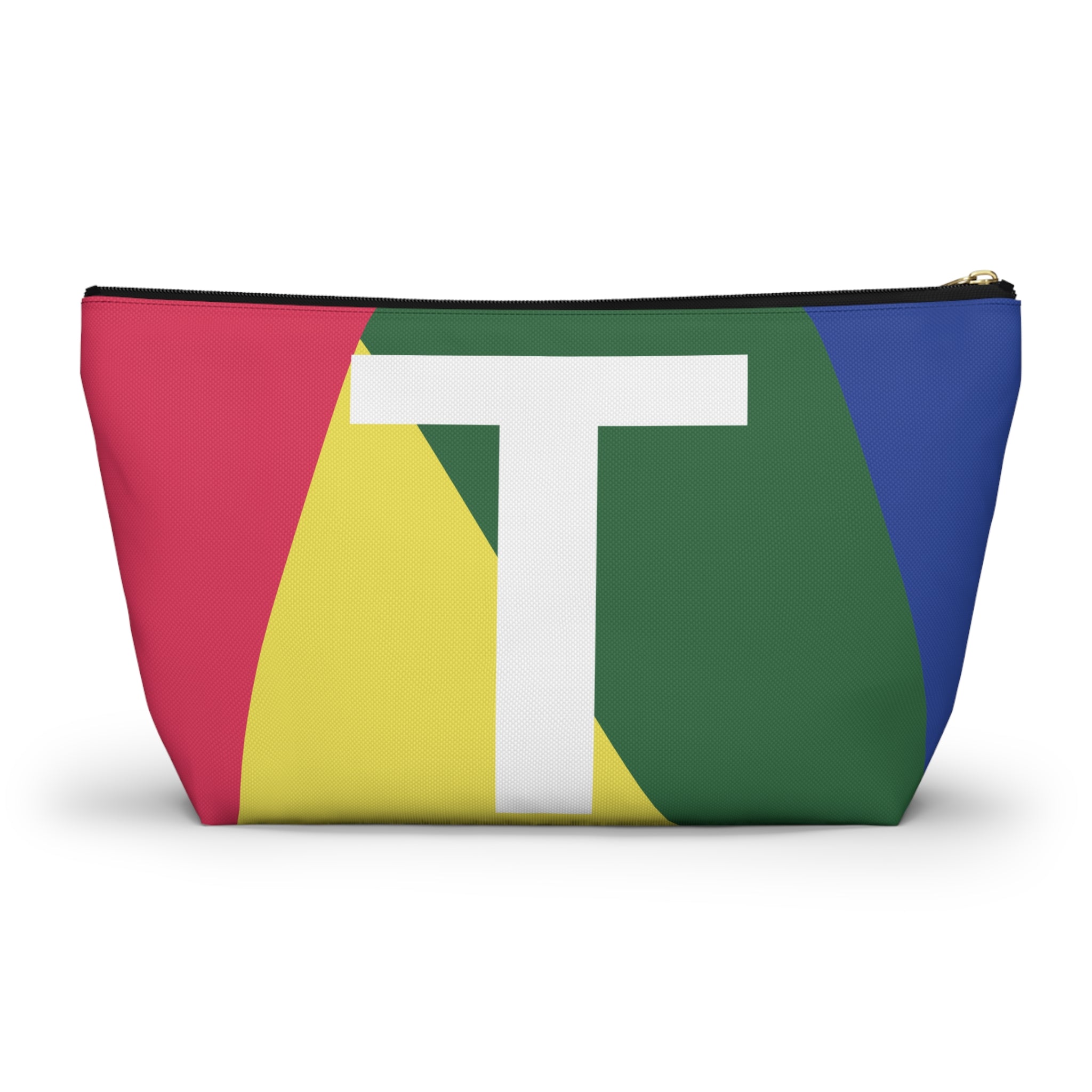Colorblock Accessory Pouch — Monogram T T-Bottom Cosmetic Bag