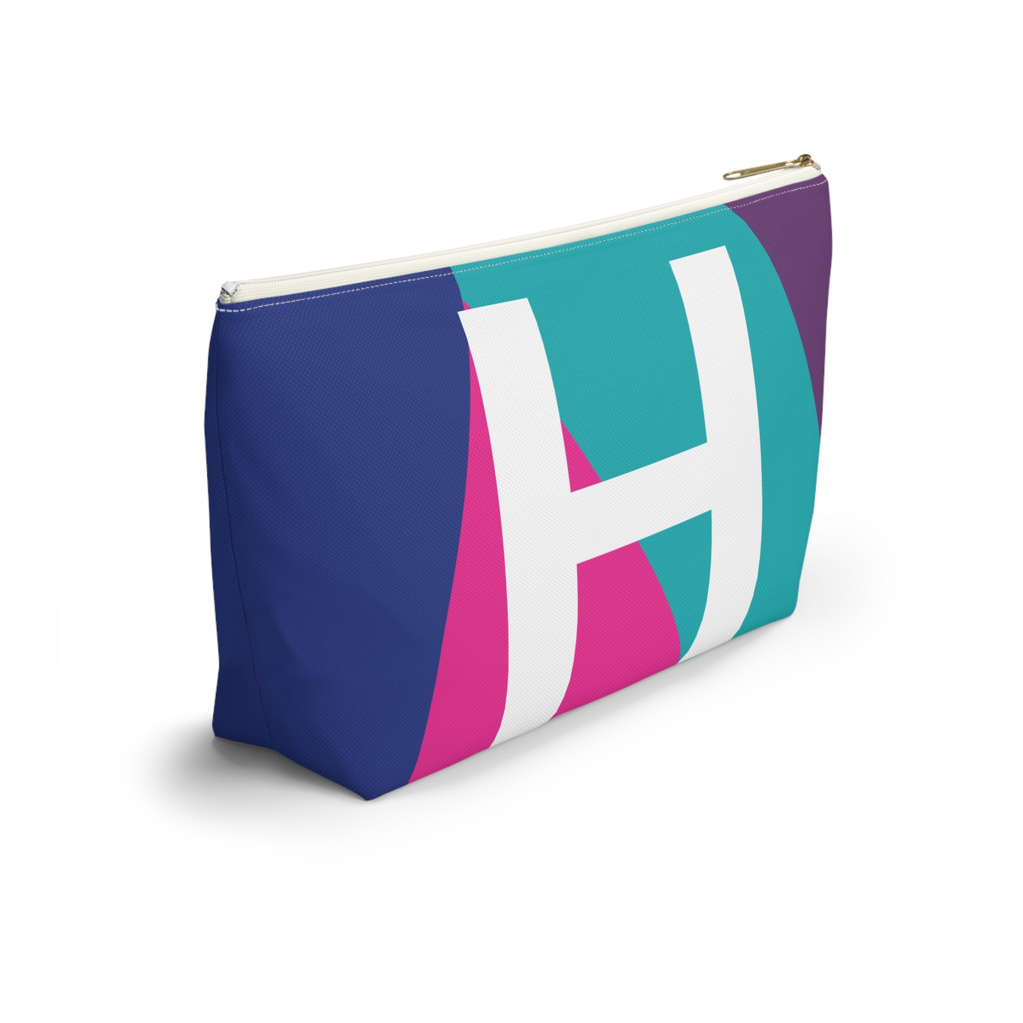 Colorblock Accessory Pouch — Monogram H T-Bottom Cosmetic Bag