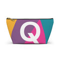 Colorblock Accessory Pouch — Monogram Q T-Bottom Cosmetic Bag