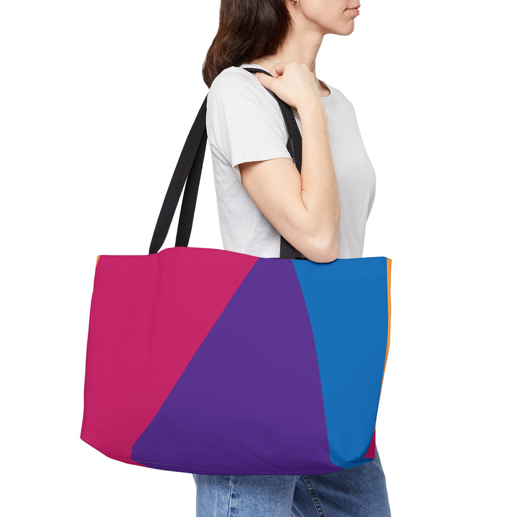 Colorblock Tote Bag