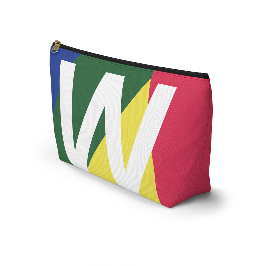 Colorblock Accessory Pouch — Monogram W T-Bottom Cosmetic Bag