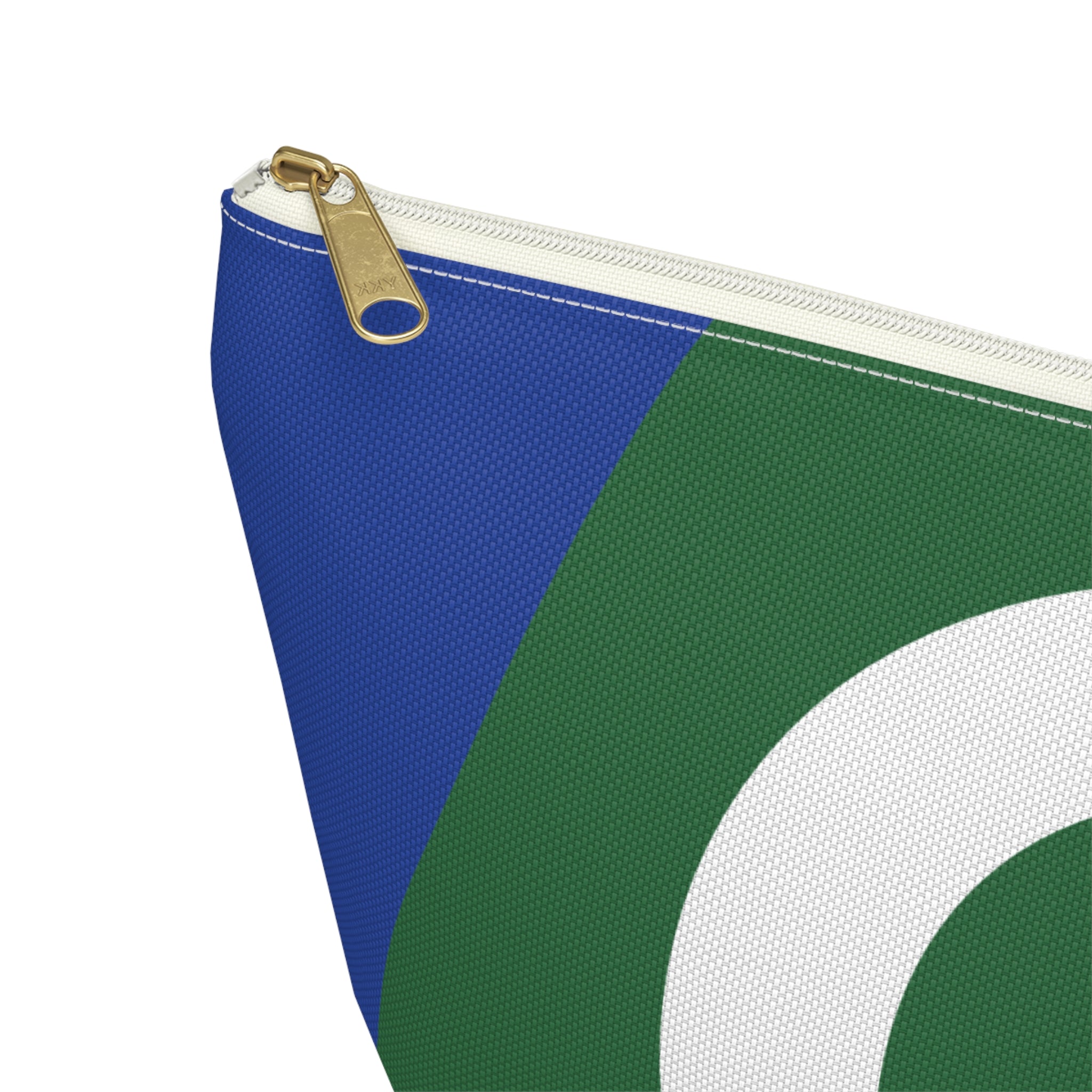 Initials Colorblock Accessory Pouch — Monogram C T-Bottom Cosmetic Bag