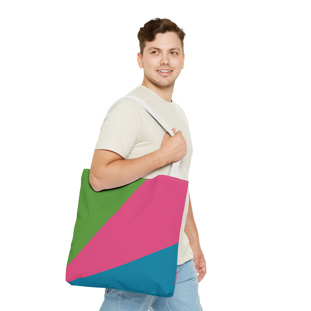 Colorblock Tote Bag