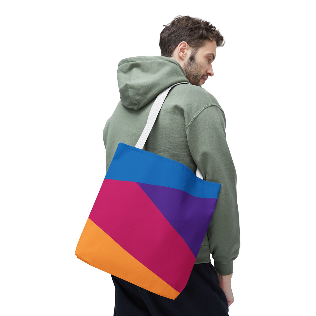 Colorblock Tote Bag