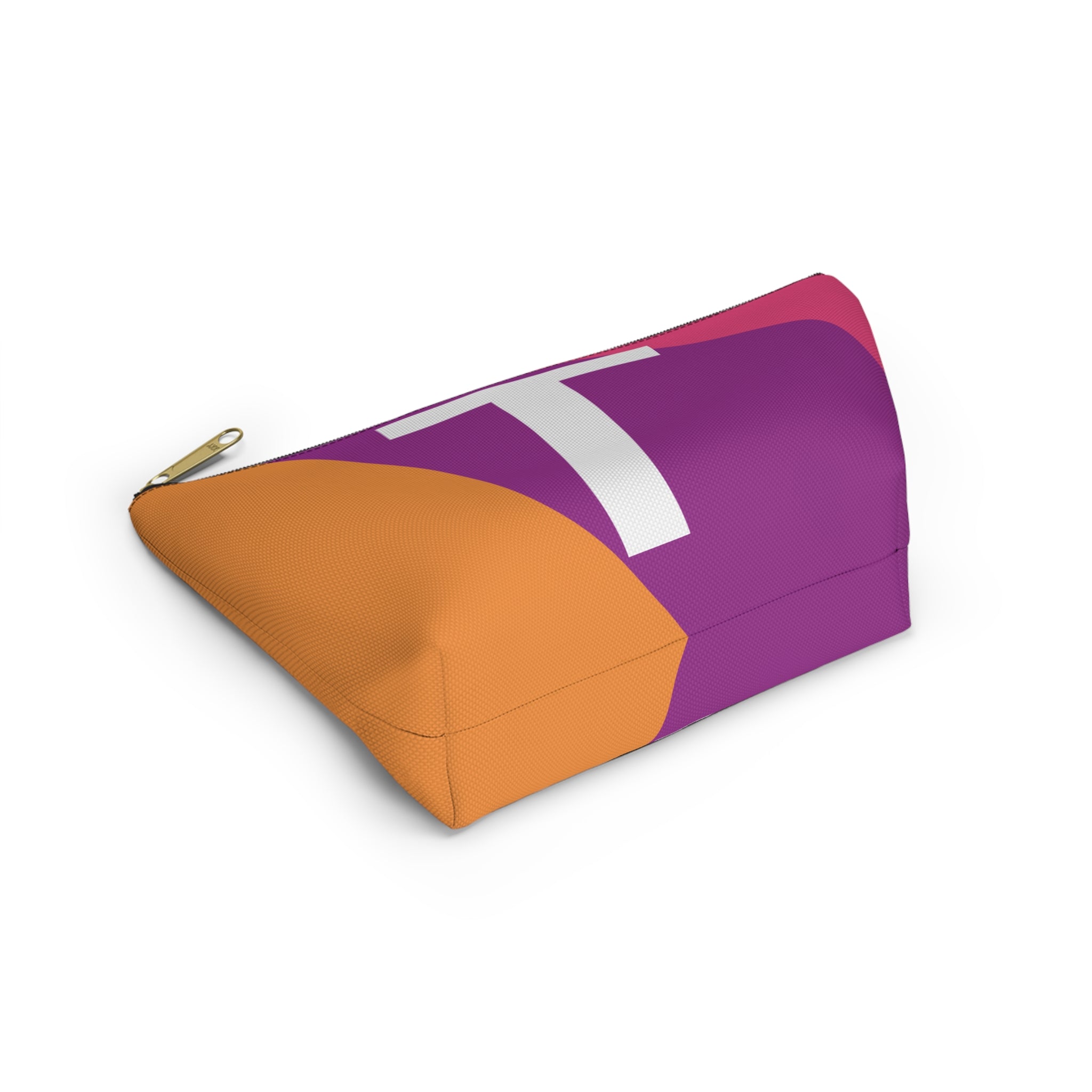 Colorblock Accessory Pouch — Monogram T T-Bottom Cosmetic Bag