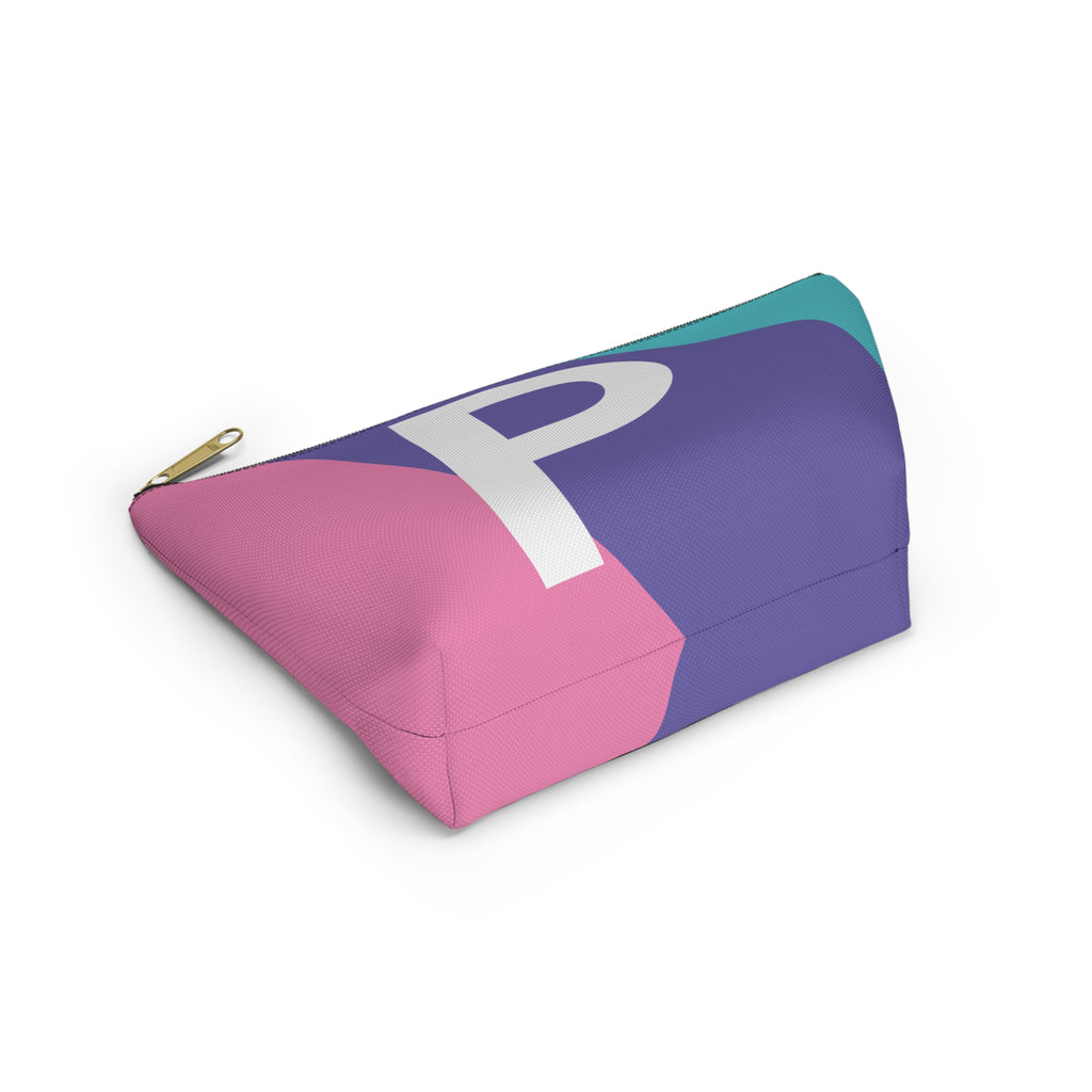Colorblock Accessory Pouch — Monogram P T-Bottom Cosmetic Bag