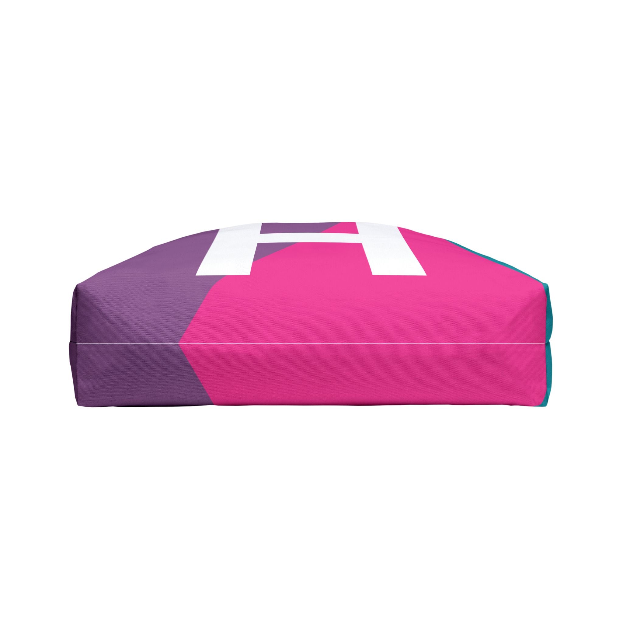 Personalized 'H' Colorblock Tote Bag — Monogram Weekender Tote