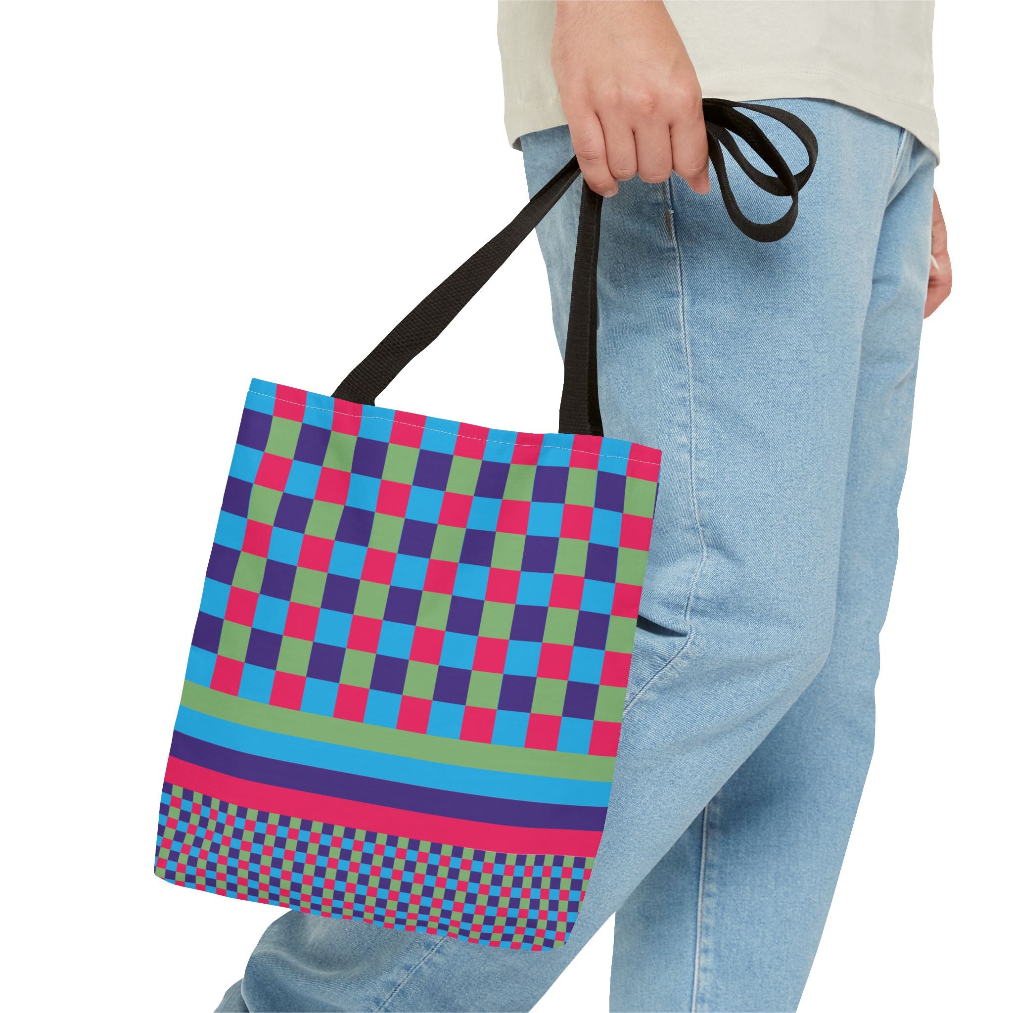 Colorblock Tote Bag