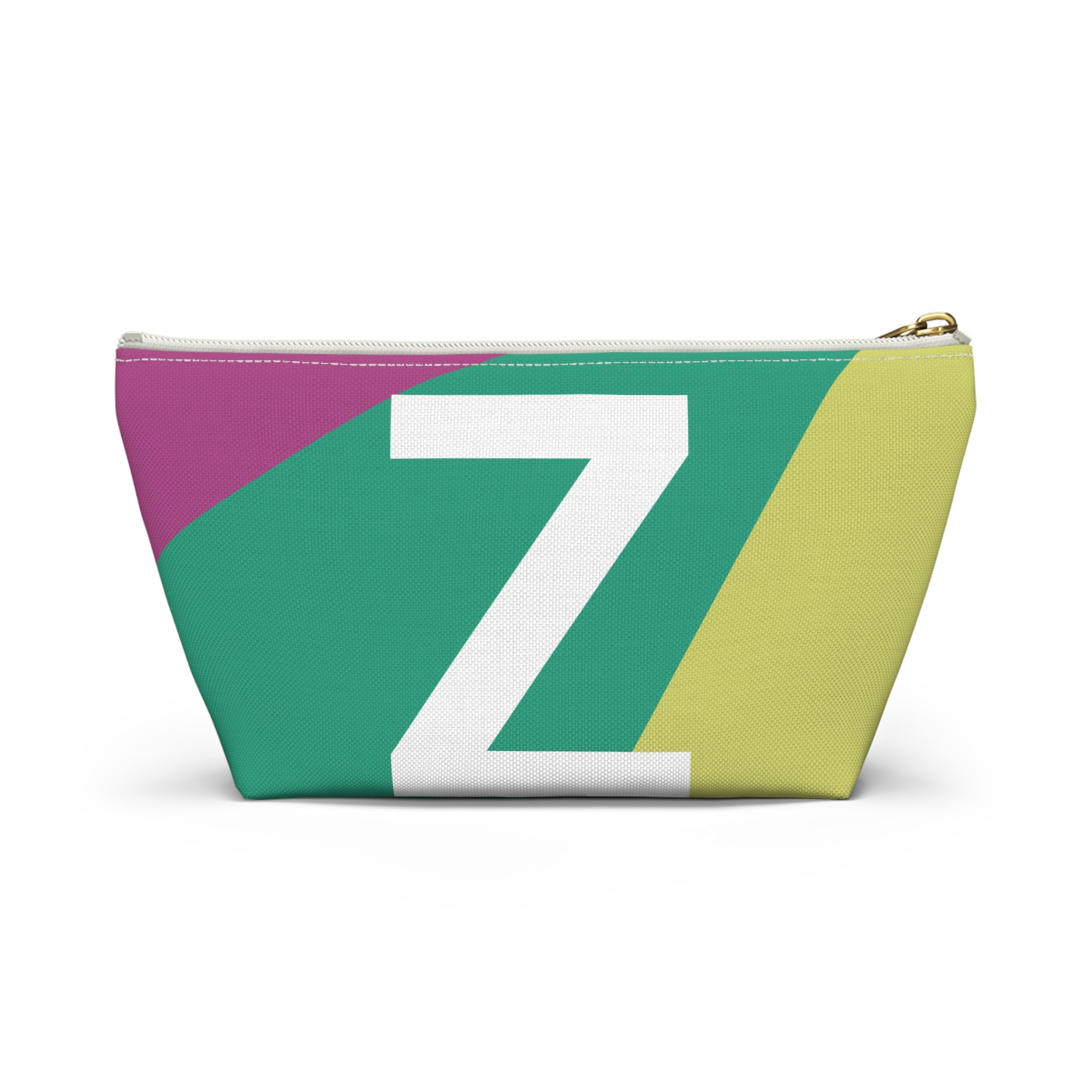 Initials Colorblock Accessory Pouch — Monogram Z T-Bottom Cosmetic Bag