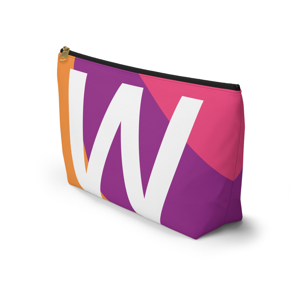 Colorblock Accessory Pouch — Monogram W T-Bottom Cosmetic Bag