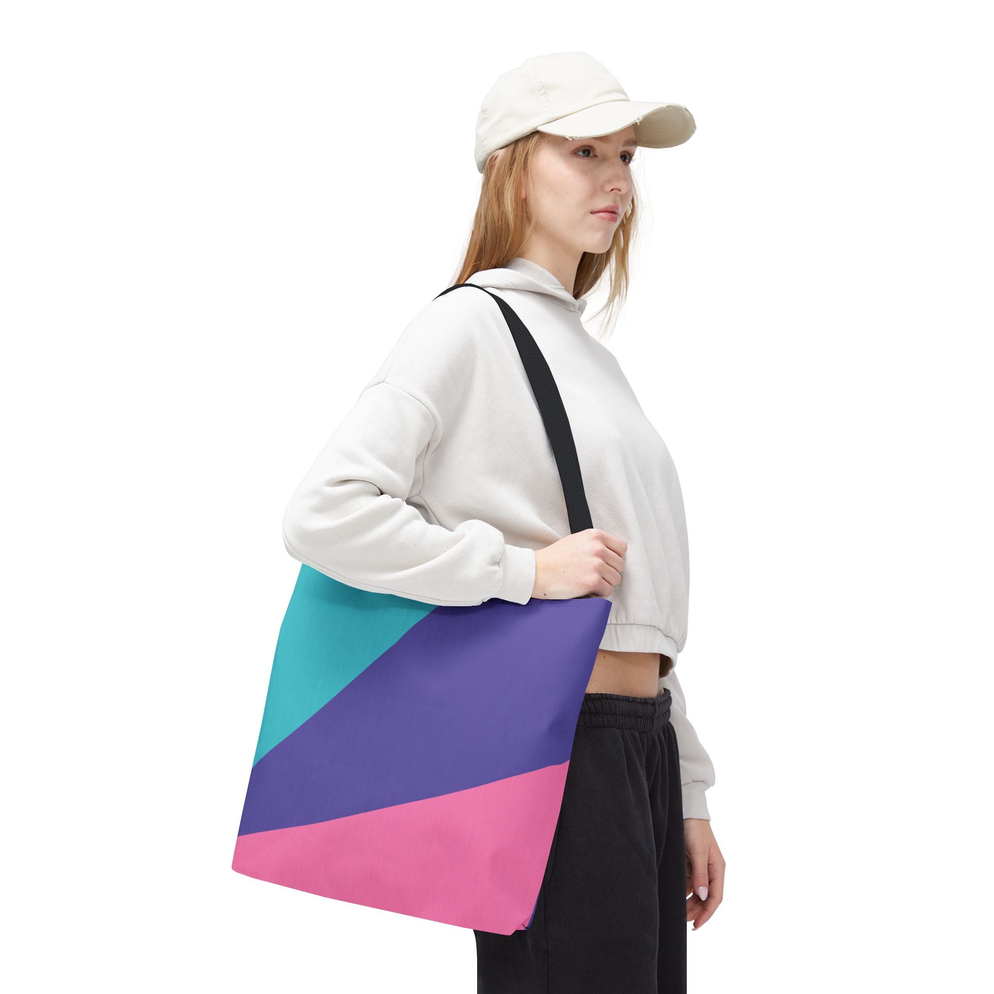 Colorblock Tote Bag