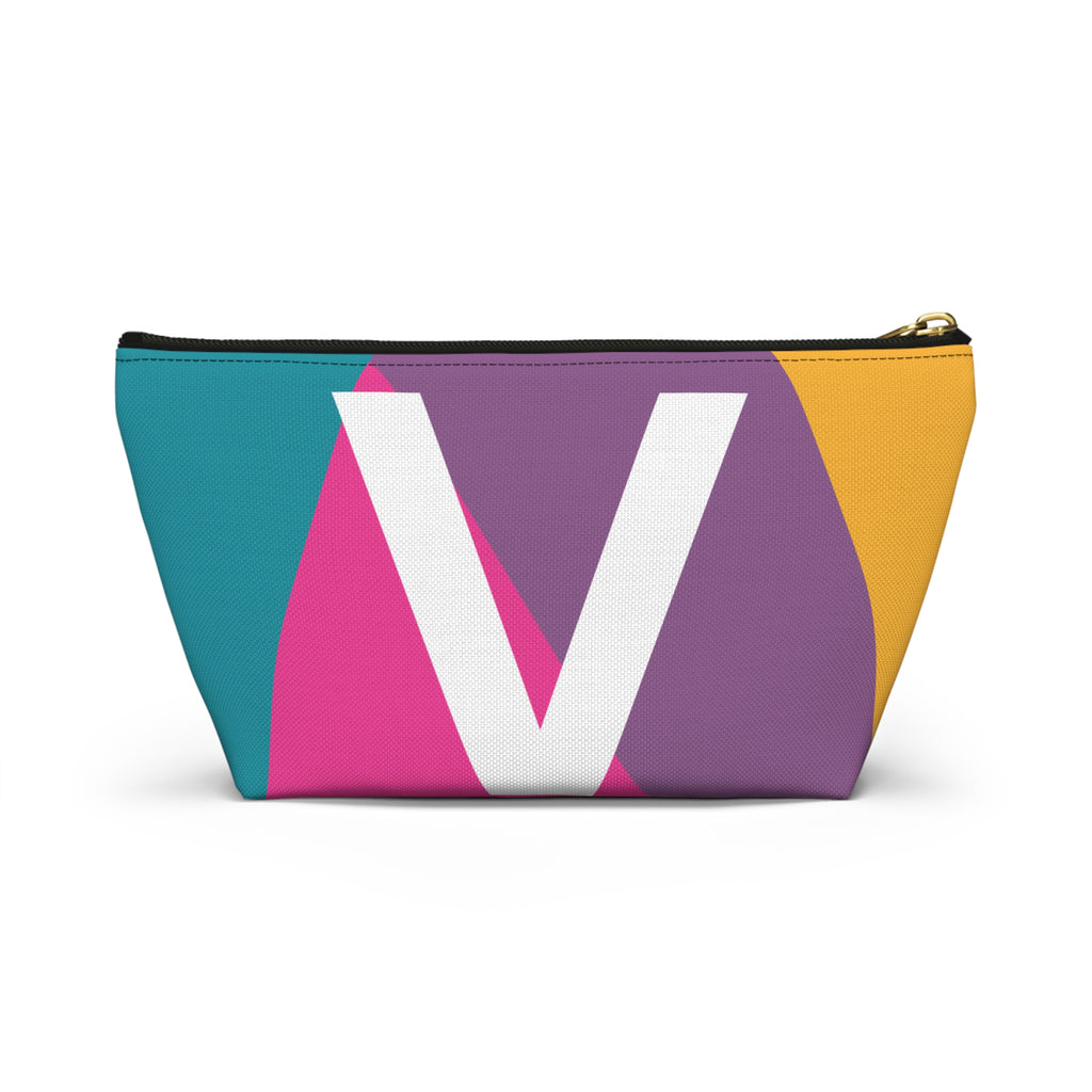 Colorblock Accessory Pouch — Monogram V T-Bottom Cosmetic Bag