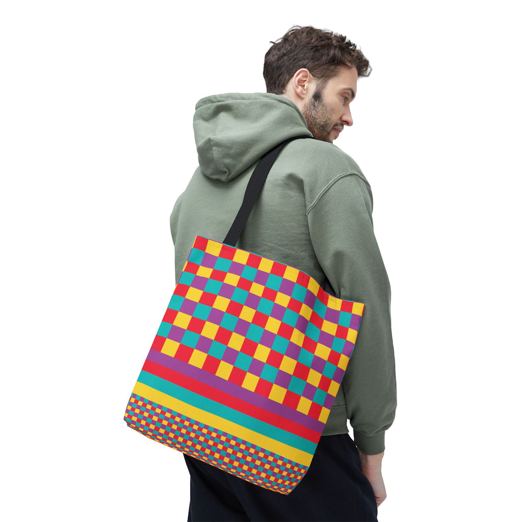 Colorblock Tote Bag