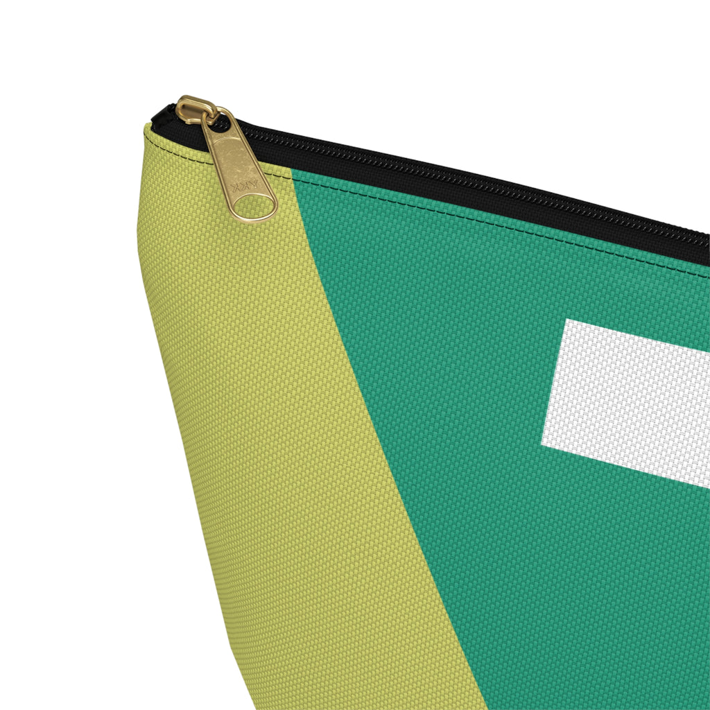 Initials Colorblock Accessory Pouch — Monogram Z T-Bottom Cosmetic Bag