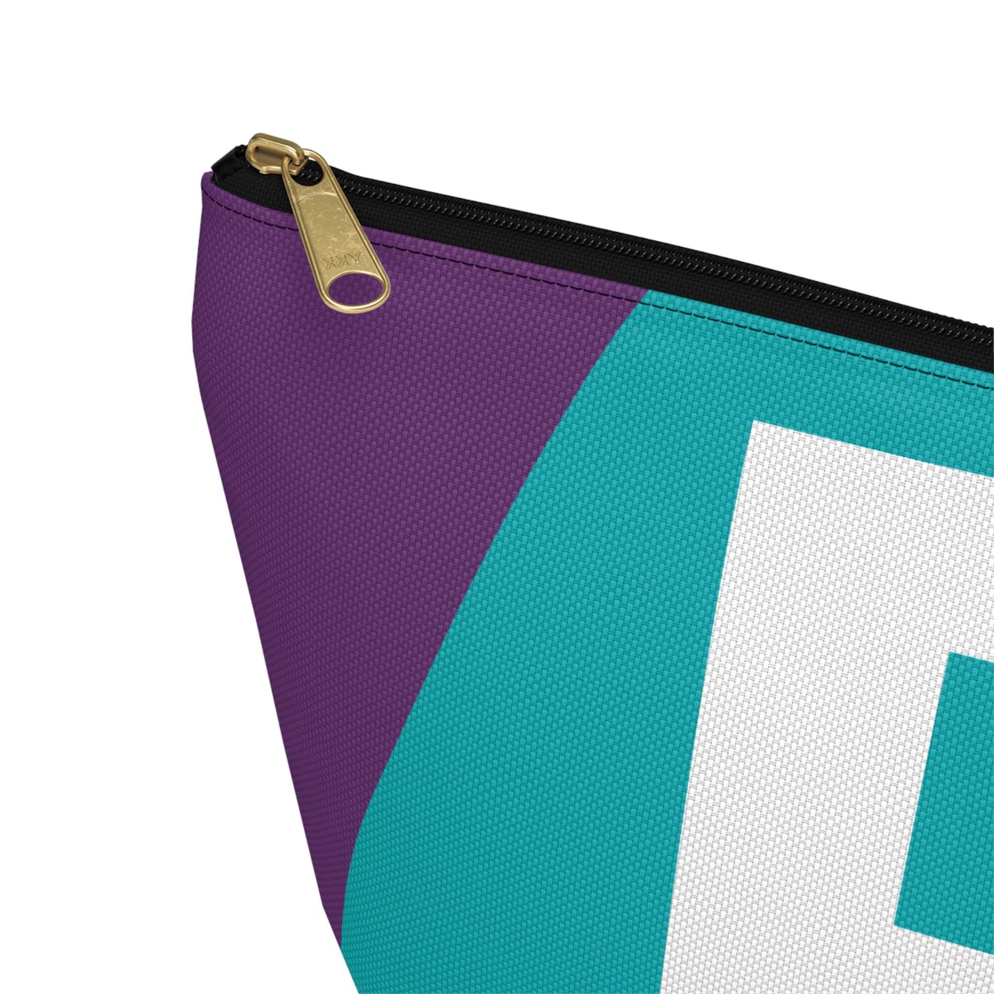 Initials Colorblock Accessory Pouch — Monogram B T-Bottom Cosmetic Bag