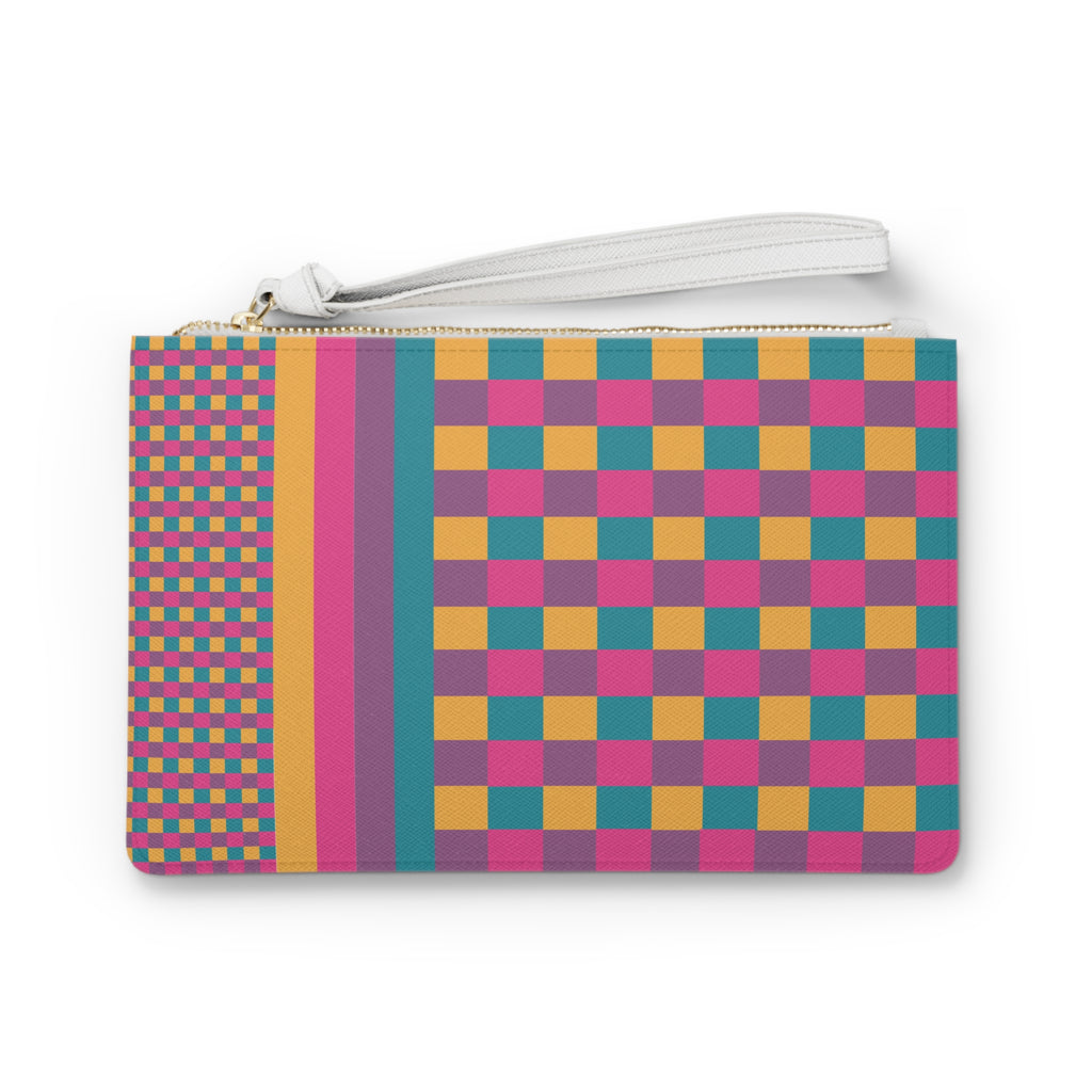 Colorblock Clutch Bag
