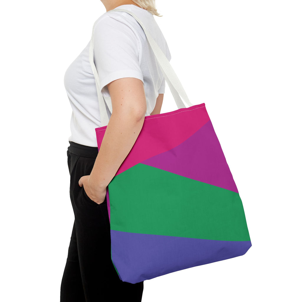 Colorblock Tote Bag