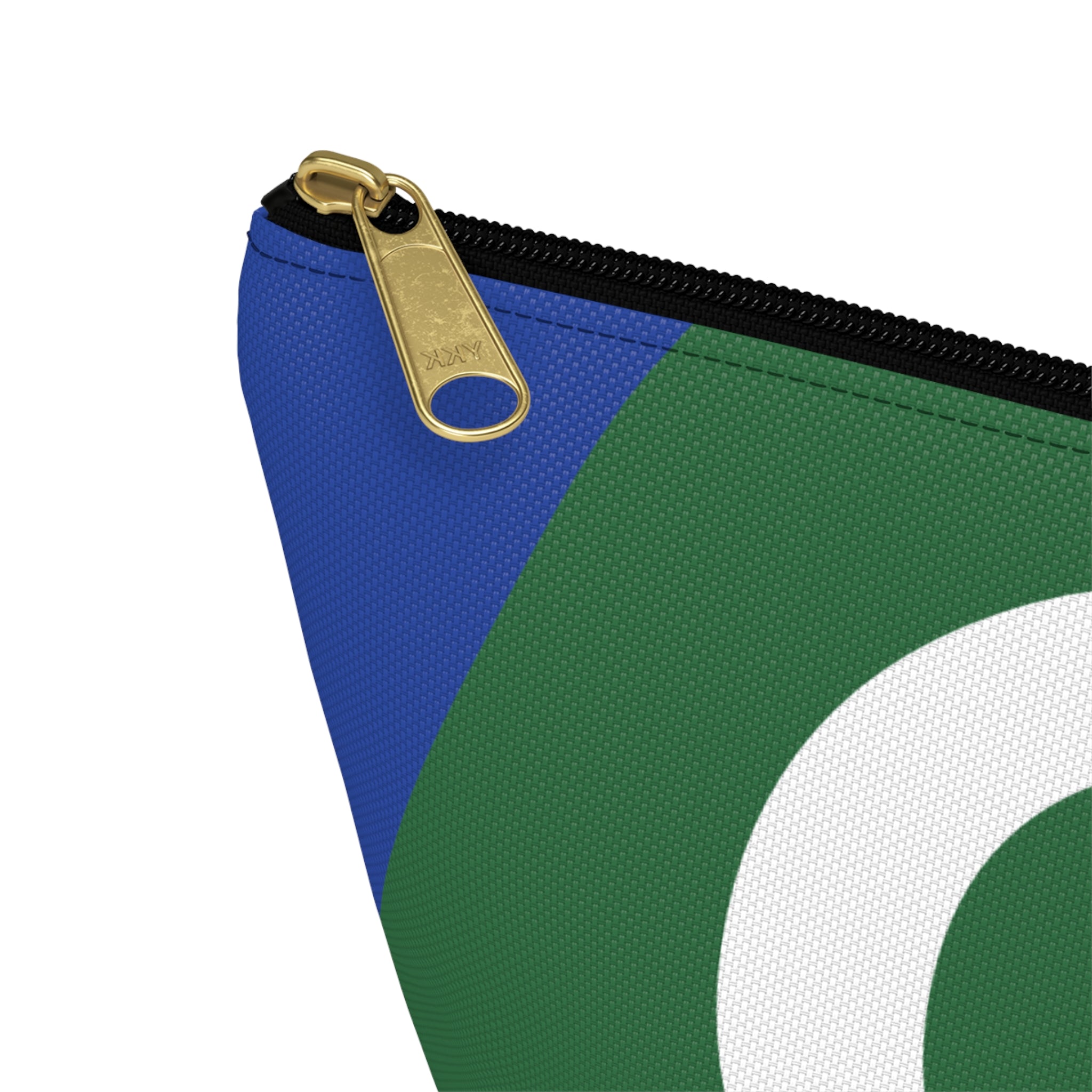 Initials Colorblock Accessory Pouch — Monogram C T-Bottom Cosmetic Bag
