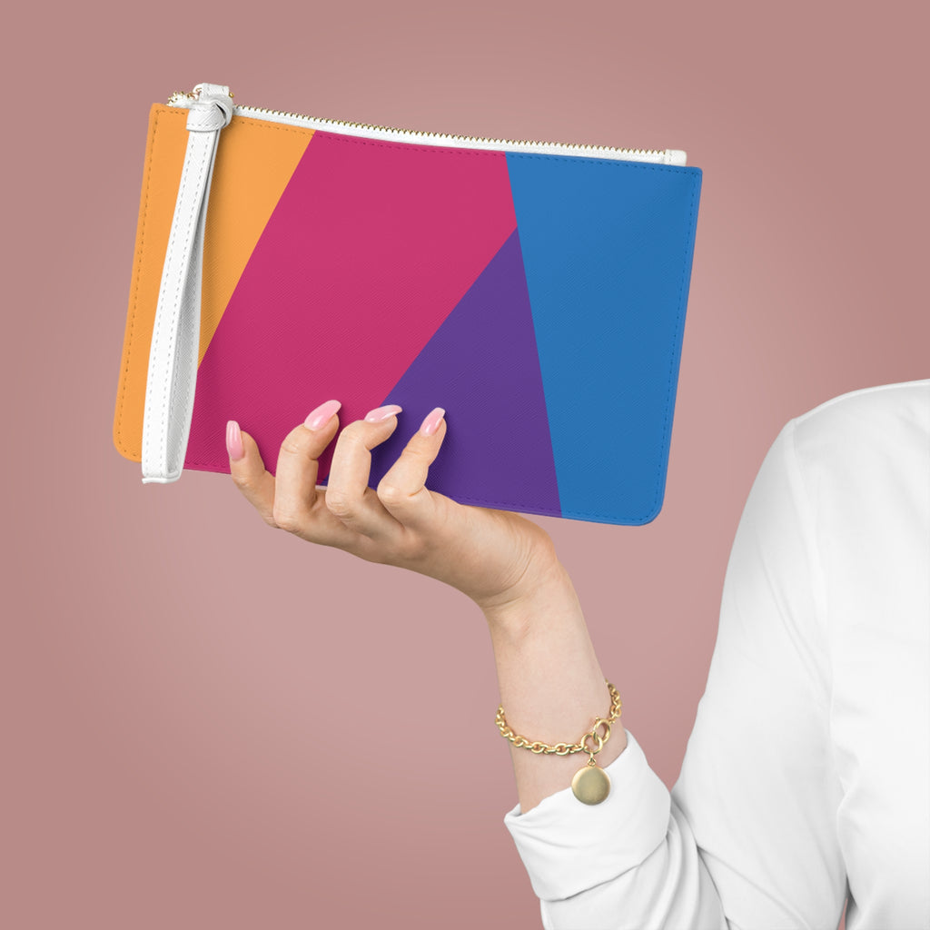 Retro Colorblock Clutch Bag | 80s & 90s Inspired