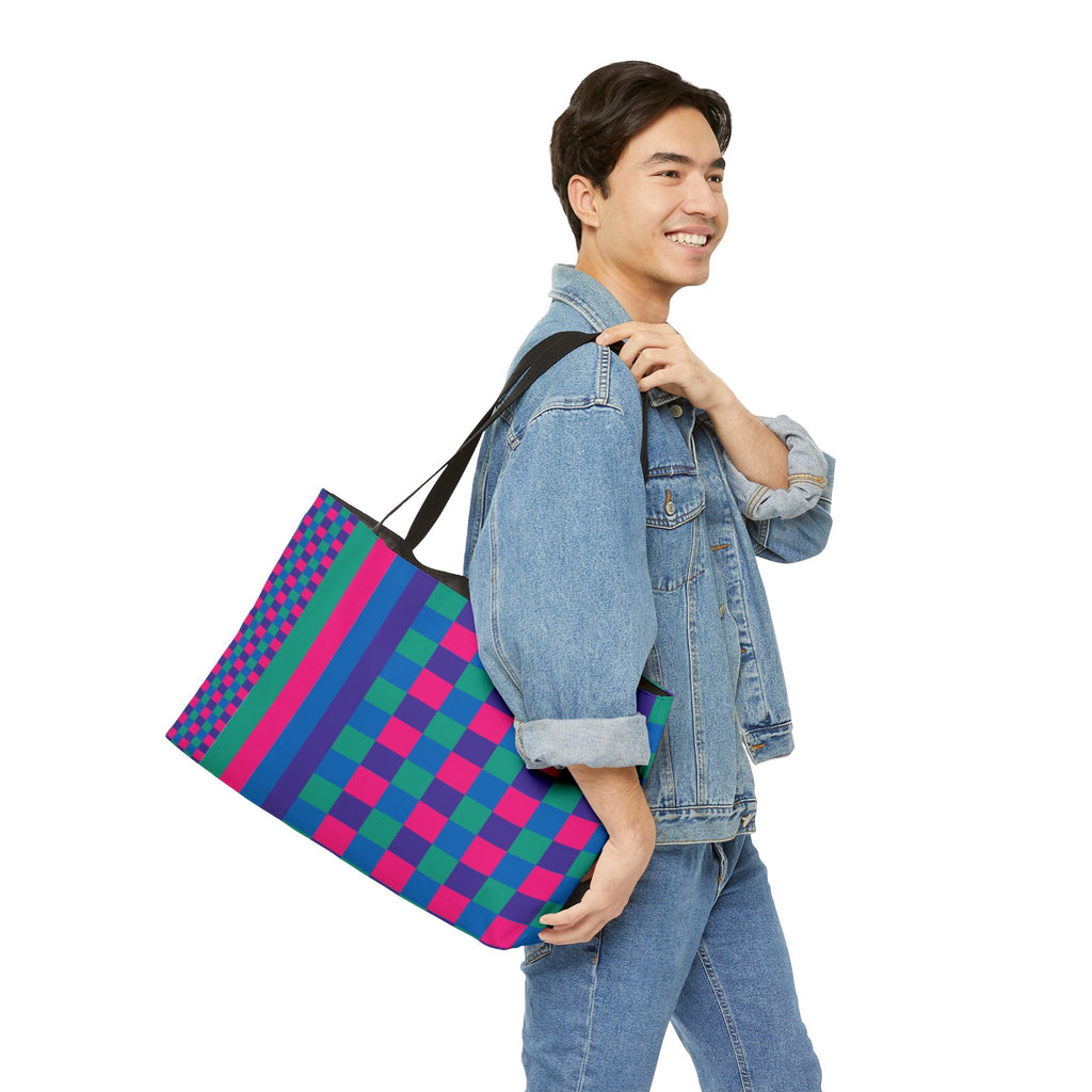 Colorblock Tote Bag