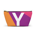 Colorblock Accessory Pouch — Monogram Y T-Bottom Cosmetic Bag