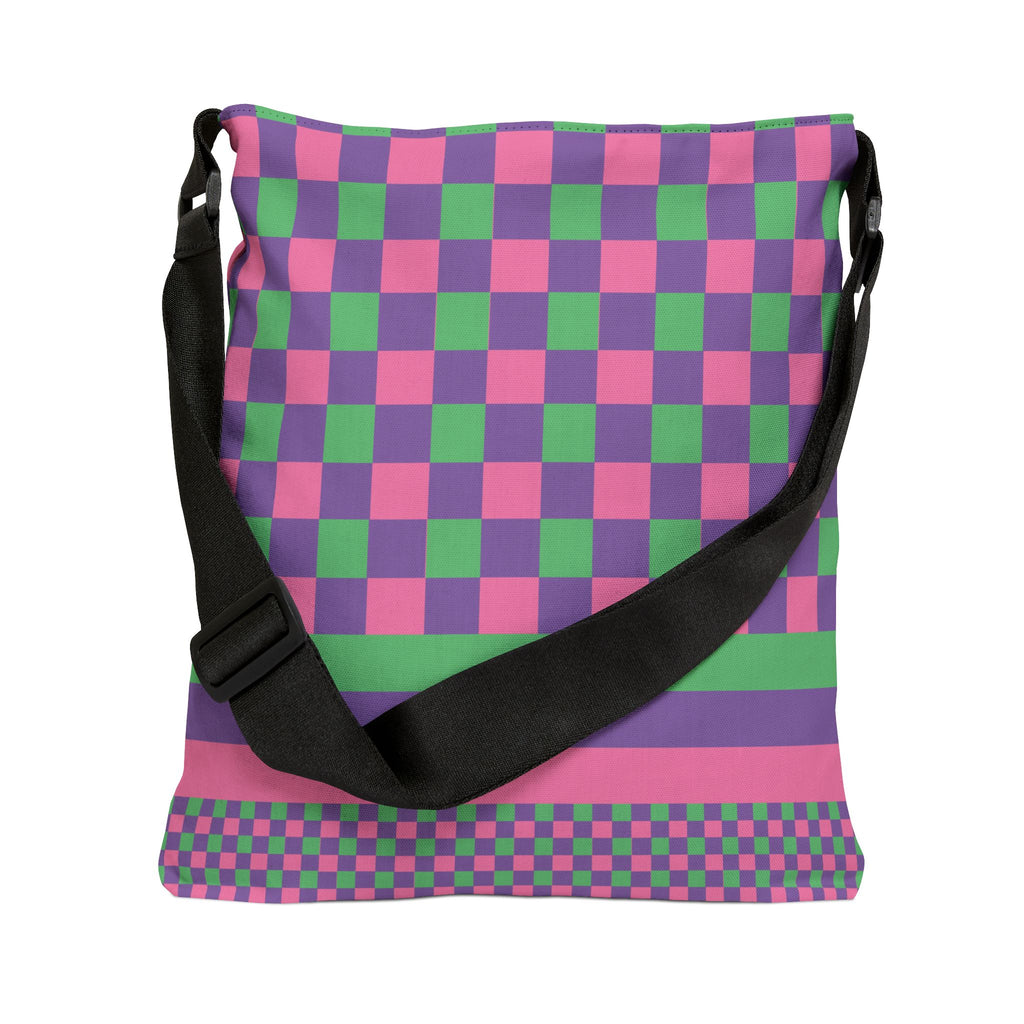 Colorblock Geometric Tote Bag
