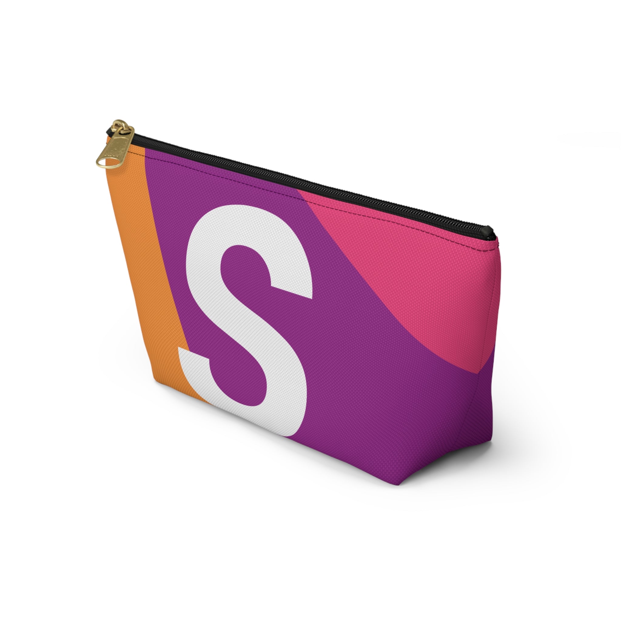 Colorblock Accessory Pouch — Monogram S T-Bottom Cosmetic Bag