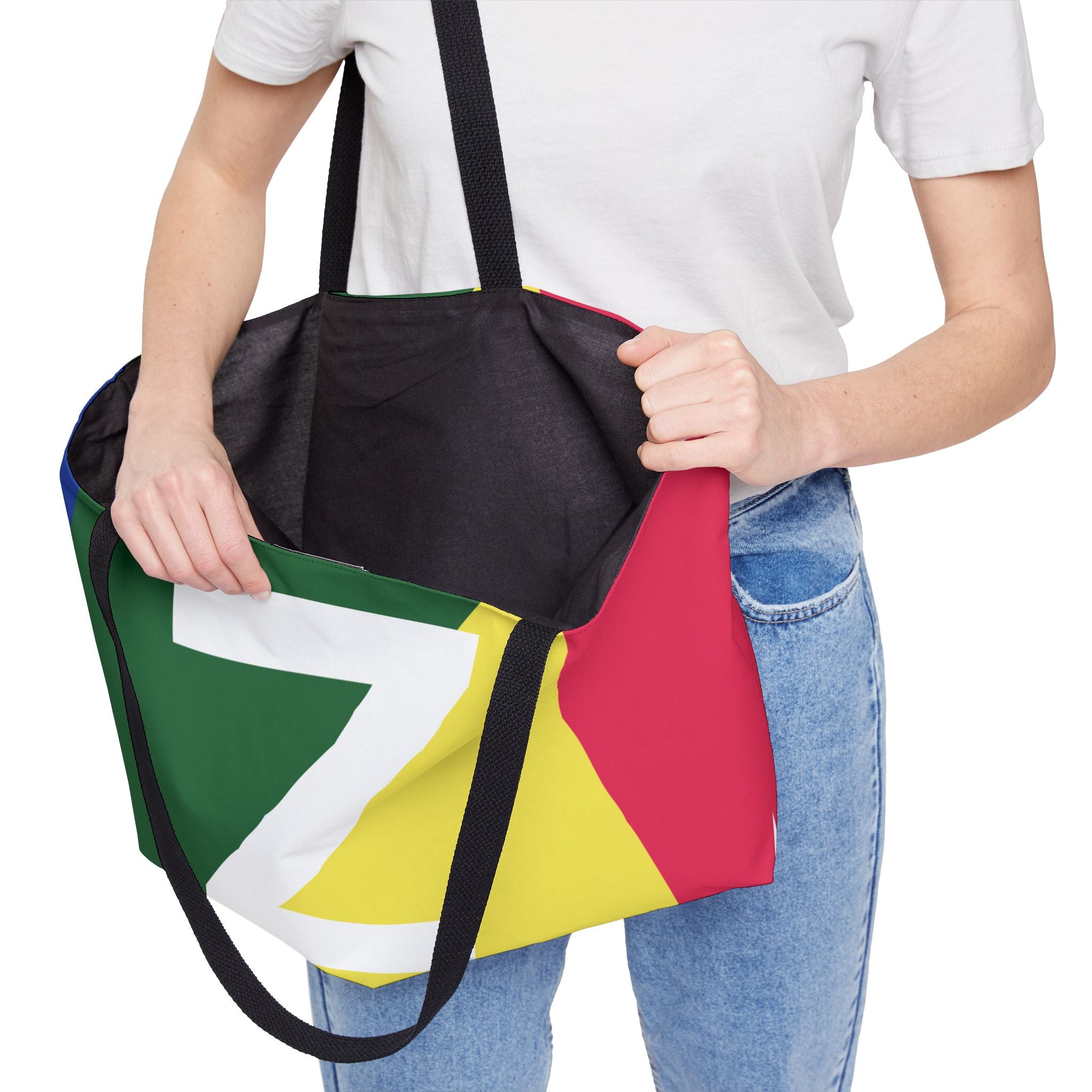 Personalized 'Z' Colorblock Tote Bag — Monogram Weekender Tote