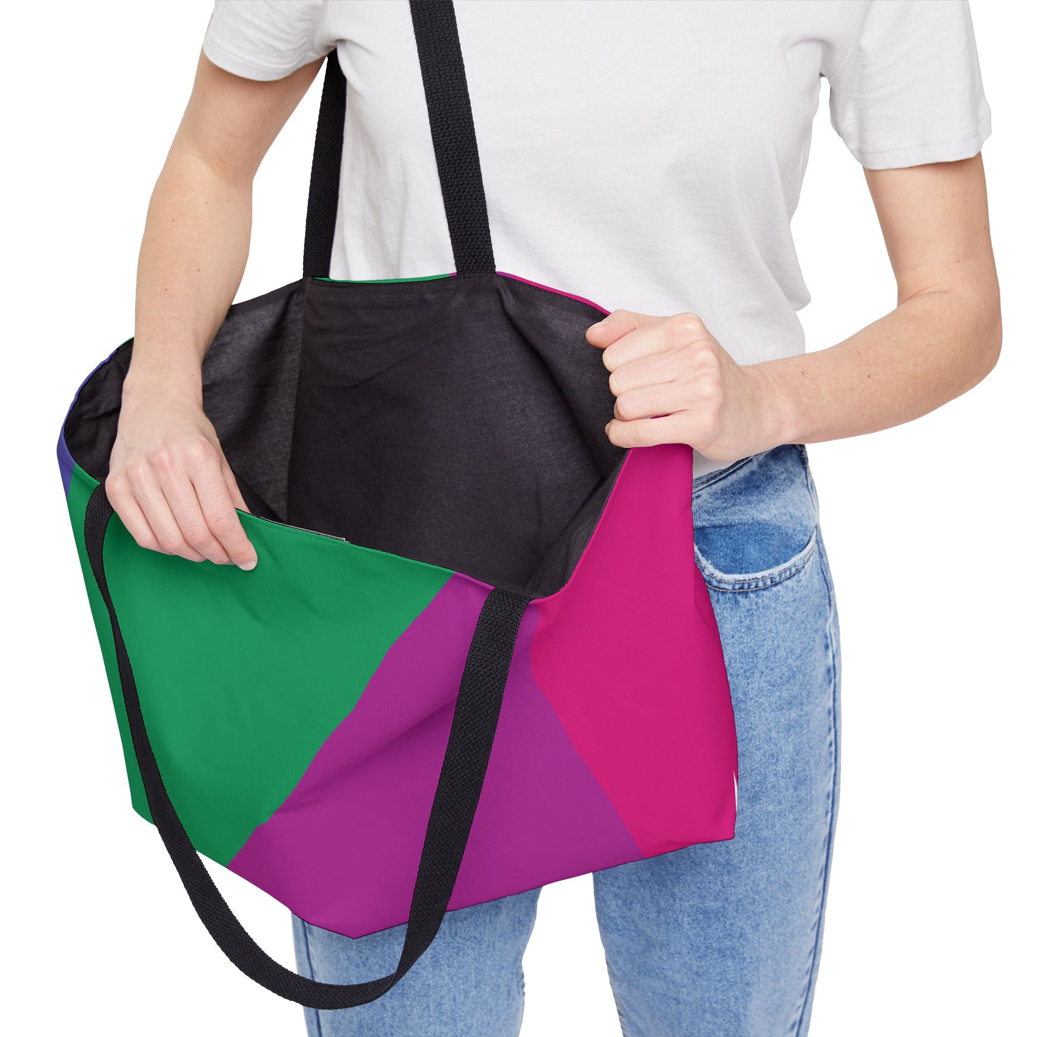 Colorblock Tote Bag