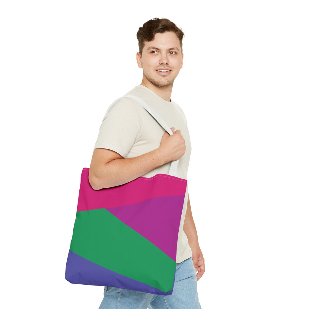 Colorblock Tote Bag