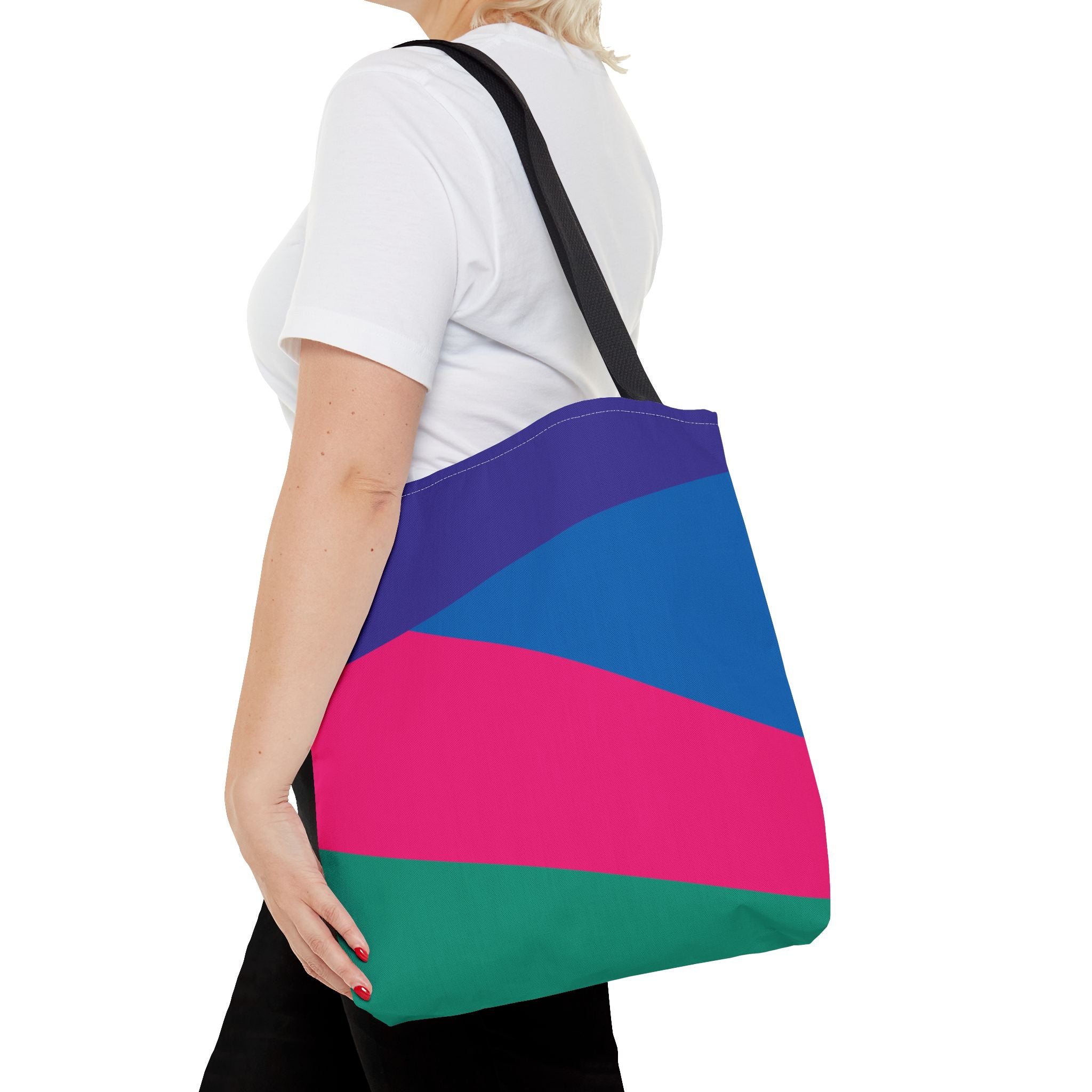 Colorblock Tote Bag