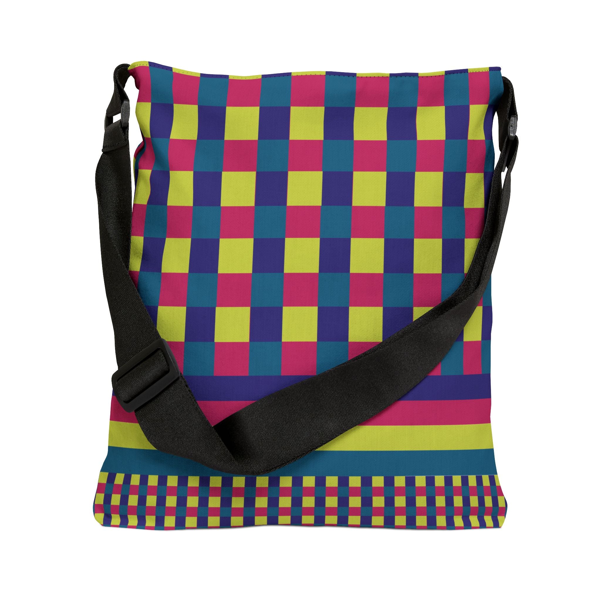 Colorblock Geometric Tote Bag