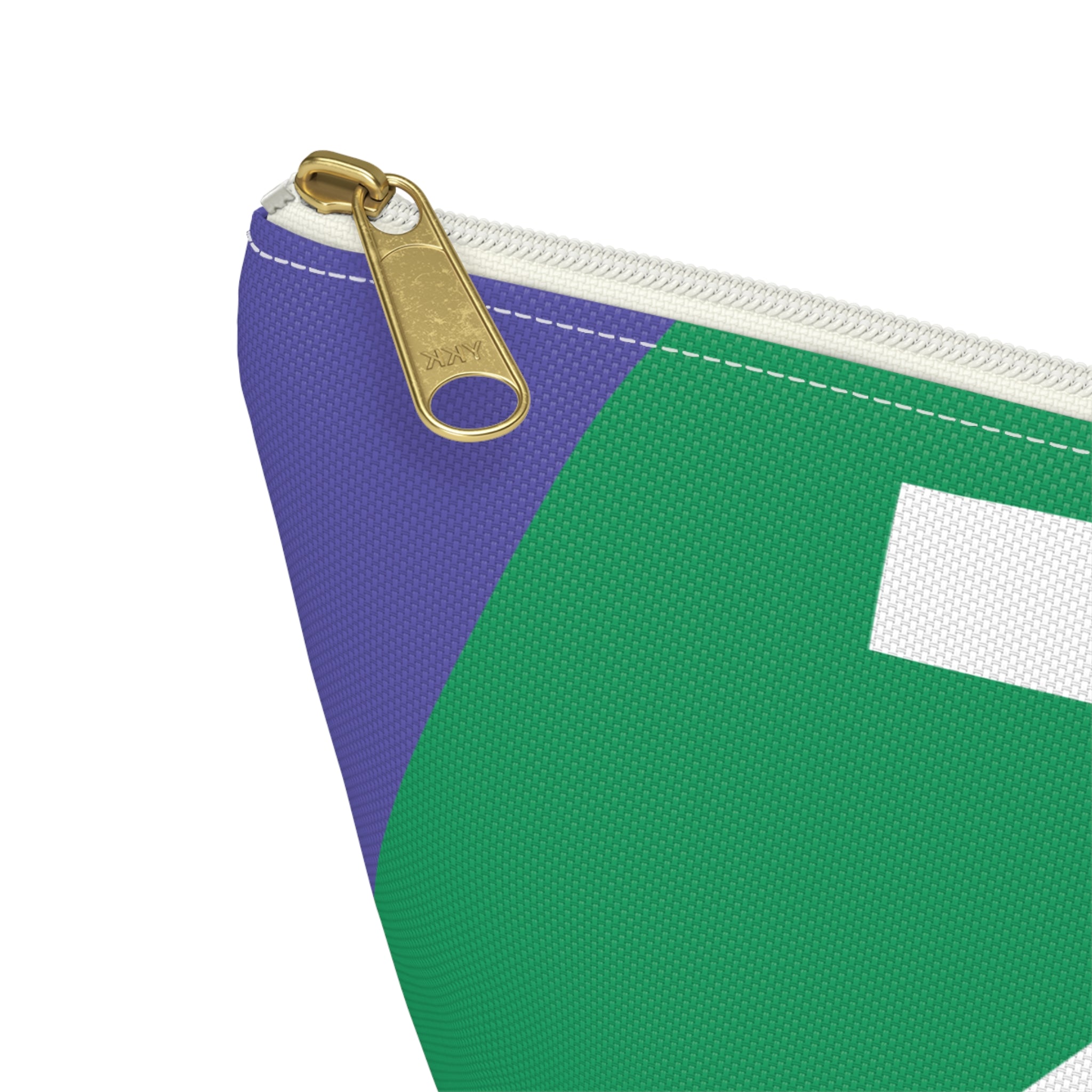 Initials Colorblock Accessory Pouch — Monogram Z T-Bottom Cosmetic Bag